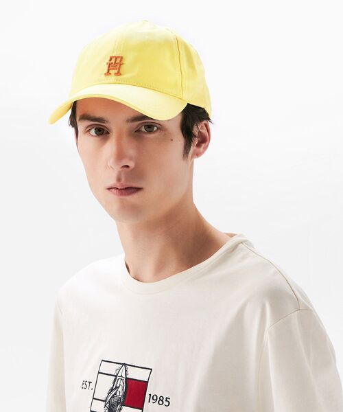 TOMMY HILFIGER（トミーヒルフィガー）の「6パネルキャップ（キャップ・メンズ・ホワイト/ライトブルー/ピンク/レッド/ベージュ/イエロー/オレンジ・FREE）」の4枚目の写真