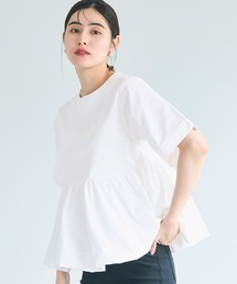 バルーン半袖ブラウス