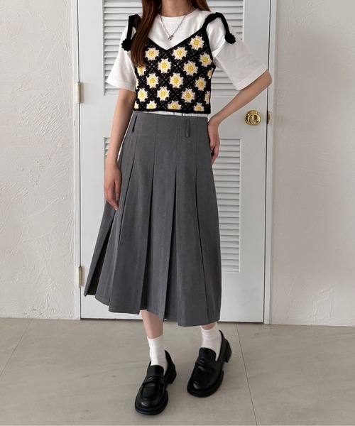 kutir（クティール）の「クロシェリボンビスチェ（その他トップス・レディース・ベージュ/ライトグリーン/ブラック・FREE）」の6枚目の写真