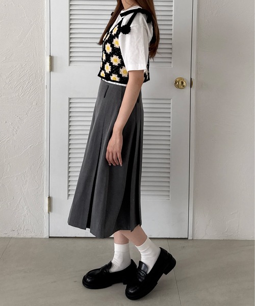 kutir（クティール）の「クロシェリボンビスチェ（その他トップス・レディース・ベージュ/ライトグリーン/ブラック・FREE）」の7枚目の写真