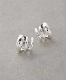 LIVETART | 3連スモールカールピアス(ピアス(両耳用))