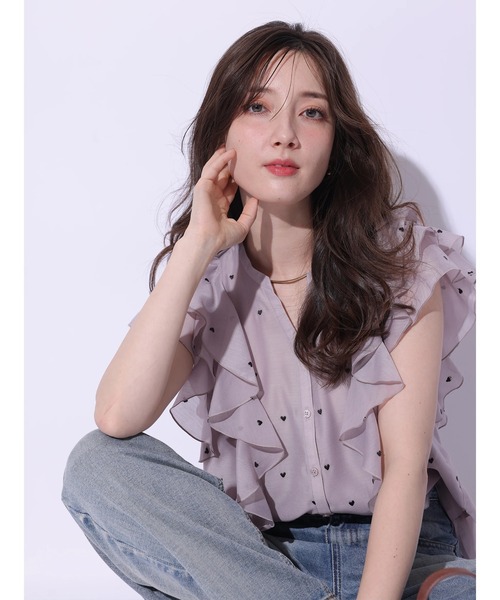 Apuweiser-riche（アプワイザーリッシェ）の「ハート刺繍フリル