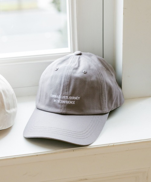 GLOBAL WORK（グローバルワーク）の「UVカットロゴ刺繍キャップ/323397（キャップ・メンズ・ブラック/ネイビー/ベージュ/グリーン/グレー/オフホワイト・FREE）」の4枚目の写真