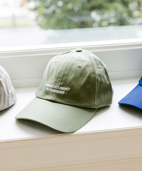 GLOBAL WORK（グローバルワーク）の「UVカットロゴ刺繍キャップ/323397（キャップ・メンズ・ブラック/ネイビー/ベージュ/グリーン/グレー/オフホワイト・FREE）」の6枚目の写真