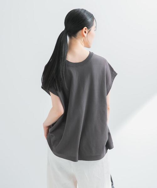 URBAN RESEARCH（アーバンリサーチ）の「『UVカット』2WAYフレンチスリーブニット（ニット/セーター・レディース・オフホワイト/チャコールグレー/ベージュ/ネイビー・FREE）」の7枚目の写真