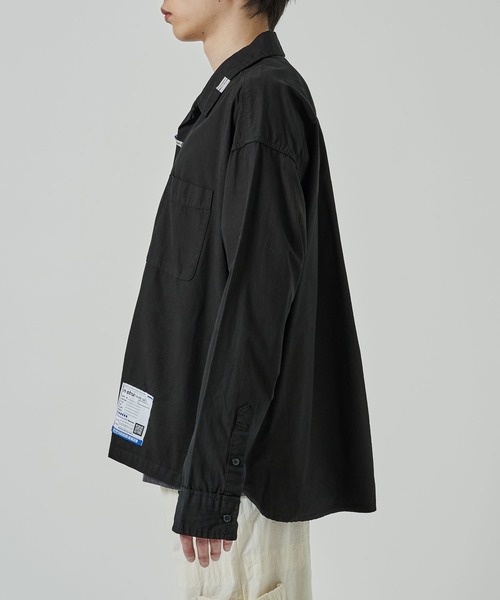 In・stru(men-tal).(インストルメンタル)の「【MIHARAYASUHIRO/ミハラヤスヒロ】OVER DYE LS SHIRTS(シャツ/ブラウス・メンズ・ブラック/ホワイト/ライトグレー・44/46/48)」の6枚目の写真