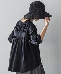 オーガニックコットンバッグギャザーテーププルオーバー≪洗濯機で洗える≫