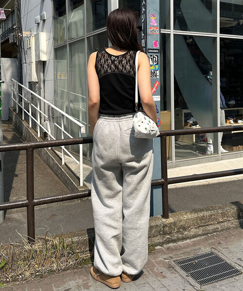 CIAOPANIC（チャオパニック）の「レース切替刺繍ロゴタンクトップ（キャミソール・レディース・ブラック/ホワイト/ボルドー・ONE SIZE）」の20枚目の写真