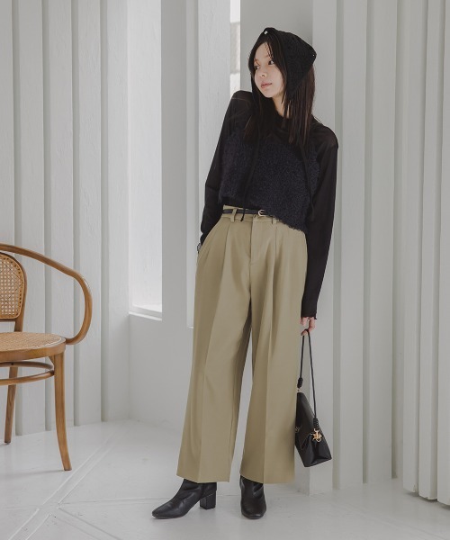 Petitjo（プッチージョ）の「小さいサイズ　防水・防滑スクエアトゥショートブーツ　低身長さん・小柄女性（ブーツ・レディース・アイボリー/ブラック・SS/S/M）」の9枚目の写真