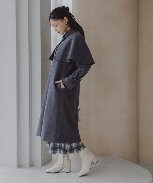 Petitjo（プッチージョ）の「小さいサイズ　防水・防滑スクエアトゥショートブーツ　低身長さん・小柄女性（ブーツ・レディース・アイボリー/ブラック・SS/S/M）」の17枚目の写真