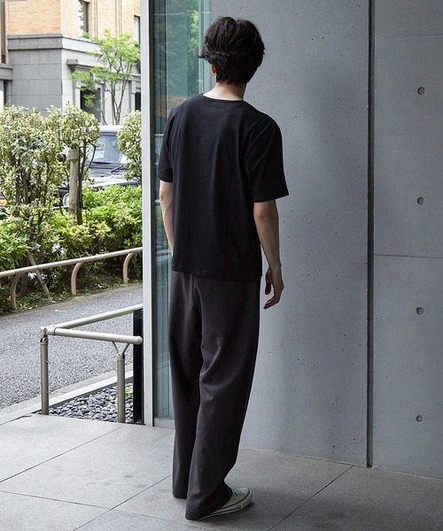 RATTLE TRAP(ラトルトラップ)の「【WEB限定/短丈T/クールマックス】COOLMAX COTTON BASIC CROPPED TEE(Tシャツ/カットソー・メンズ・ホワイト/ブラック・LL/M/L)」の18枚目の写真