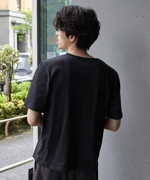 RATTLE TRAP(ラトルトラップ)の「【WEB限定/短丈T/クールマックス】COOLMAX COTTON BASIC CROPPED TEE(Tシャツ/カットソー・メンズ・ホワイト/ブラック・LL/M/L)」の22枚目の写真