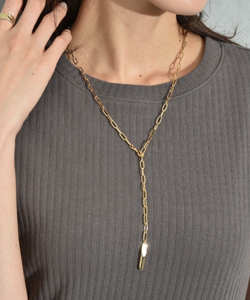 INTERPLANET(インタープラネット)の「デザインチェーン1連ネックレス(ネックレス・レディース・シルバー/ゴールド・フリー)」の2枚目の写真