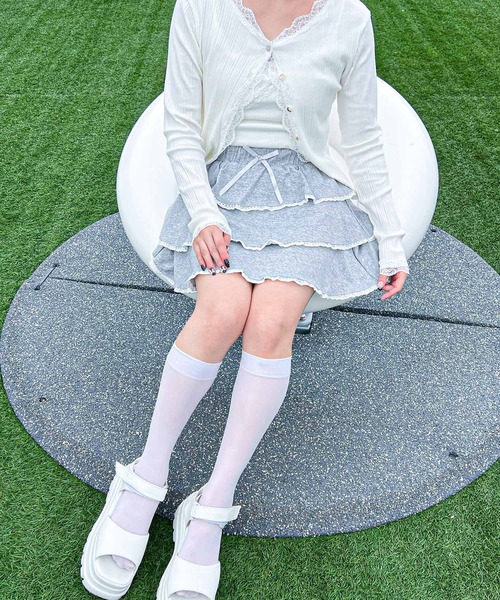frunco(フランコ)の「スエットティアードスカート(スカート・レディース・ホワイト/ブラック/グレー・MEDIUM)」の14枚目の写真