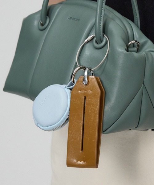 ADD CULUMN（アドカラム）の「【ADD CULUMN】MACARON CHARM（キーケース/キーアクセサリー・レディース・イエロー/サックスブルー・フリー）」の2枚目の写真