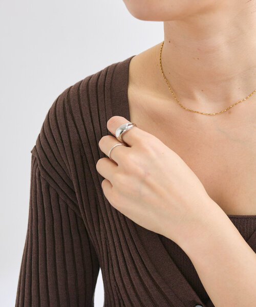 RIVE DROITE（リヴドロワ）の「【R.good(アールドットグッド)】ニュアンスリング（リング・レディース・ゴールド/シルバー・FREE）」の10枚目の写真