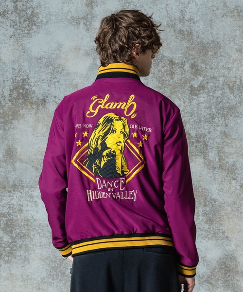glamb(グラム)の「Needlework Short Jacket / ニードルワークショートジャケット(ブルゾン・メンズ・ブラック/ブルー/パープル・S/M/L)」の3枚目の写真
