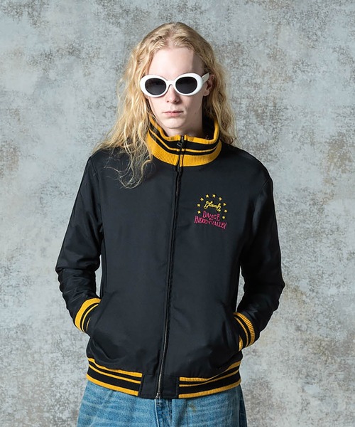 glamb(グラム)の「Needlework Short Jacket / ニードルワークショートジャケット(ブルゾン・メンズ・ブラック/ブルー/パープル・S/M/L)」の10枚目の写真