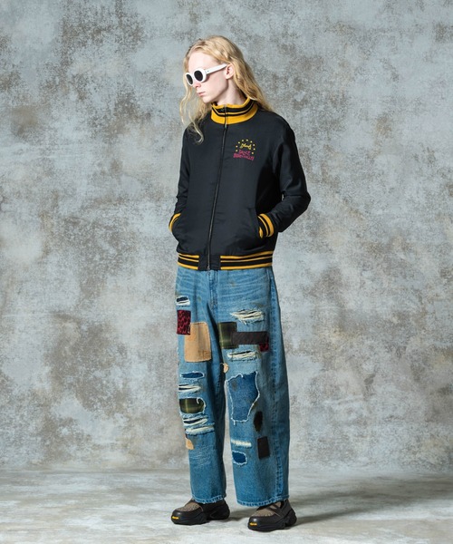 glamb(グラム)の「Needlework Short Jacket / ニードルワークショートジャケット(ブルゾン・メンズ・ブラック/ブルー/パープル・S/M/L)」の13枚目の写真