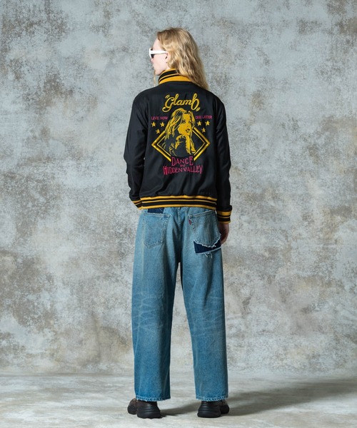 glamb(グラム)の「Needlework Short Jacket / ニードルワークショートジャケット(ブルゾン・メンズ・ブラック/ブルー/パープル・S/M/L)」の14枚目の写真