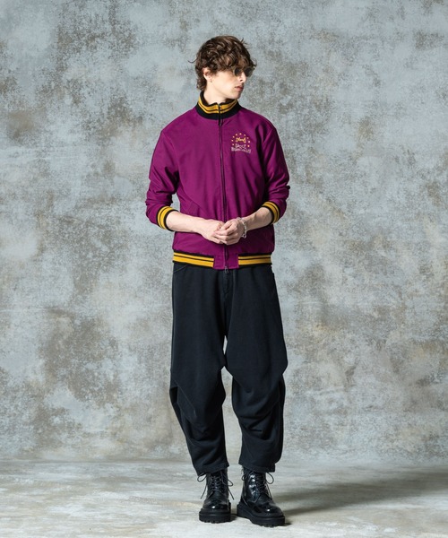 glamb(グラム)の「Needlework Short Jacket / ニードルワークショートジャケット(ブルゾン・メンズ・ブラック/ブルー/パープル・S/M/L)」の17枚目の写真
