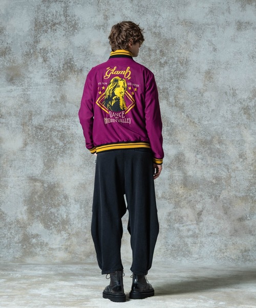 glamb(グラム)の「Needlework Short Jacket / ニードルワークショートジャケット(ブルゾン・メンズ・ブラック/ブルー/パープル・S/M/L)」の18枚目の写真