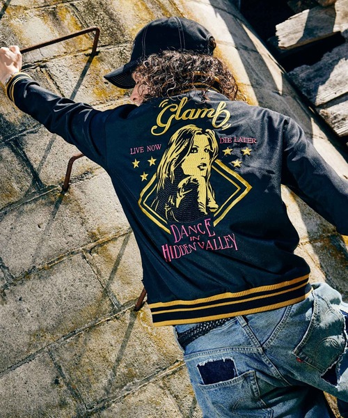glamb(グラム)の「Needlework Short Jacket / ニードルワークショートジャケット(ブルゾン・メンズ・ブラック/ブルー/パープル・S/M/L)」の22枚目の写真
