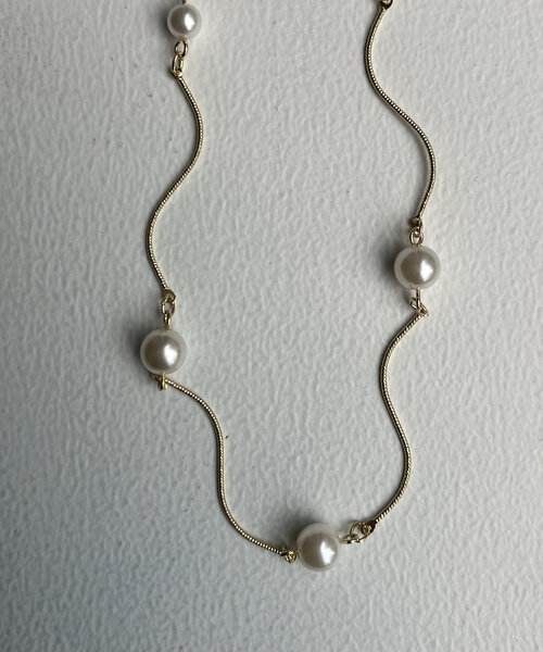 Chez toi（シェトワ）の「ねじりパールネックレス（ネックレス・レディース・ゴールド/シルバー・FREE）」の13枚目の写真