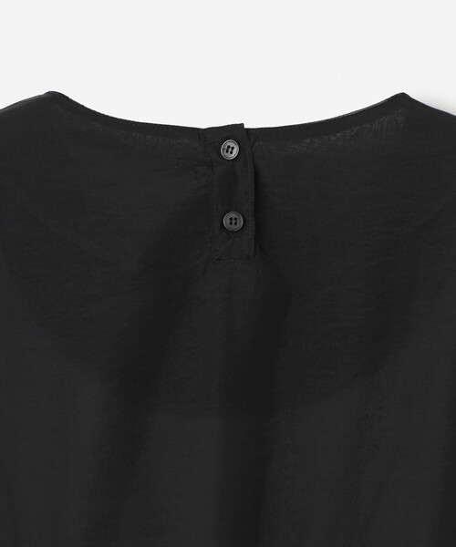 Bshop（ビショップ）の「eunoia | オーガンザラウンドネックワンピース WOMEN（ワンピース・レディース・ブラック・ONE）」の8枚目の写真