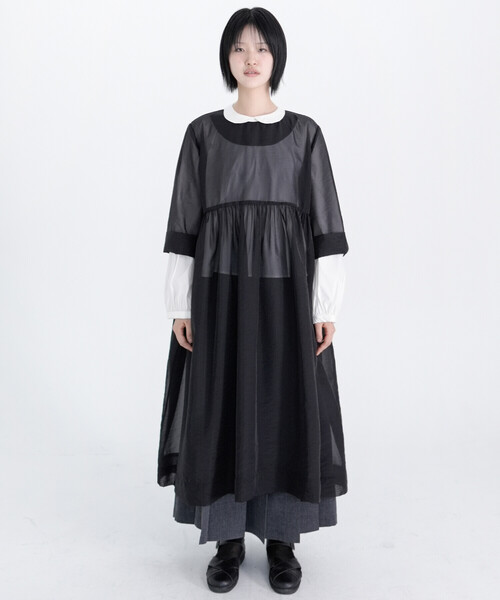eunoia ユノイア glossy ruffle dress ワンピース eunoia ユノイア glossy ruffle dress ワンピース
