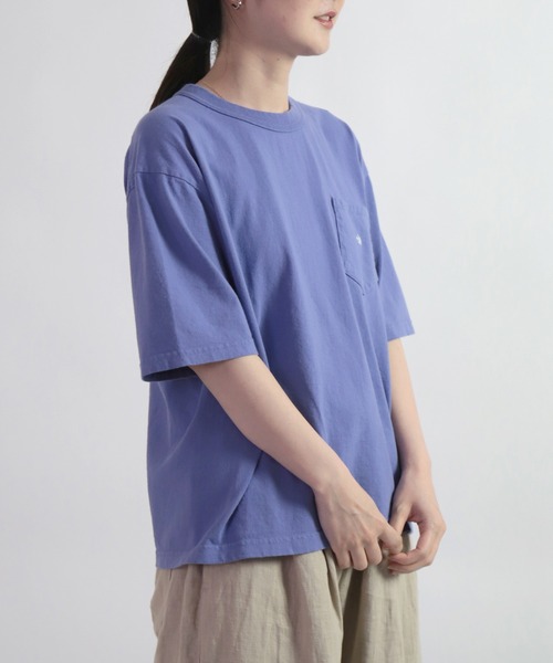 THE NORTH FACE PURPLE LABEL（ザ ノースフェイス パープルレーベル）の「[ THE NORTH FACE PURPLE LABEL ] 7oz Pocket Tee（Tシャツ/カットソー・レディース・パープル・WS）」の2枚目の写真