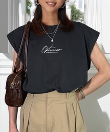 Candlestick（キャンドルスティック）の「ゆったり フレンチスリーブ T ノースリーブ 接触冷感 UVカット 韓国 ストリート（タンクトップ）」