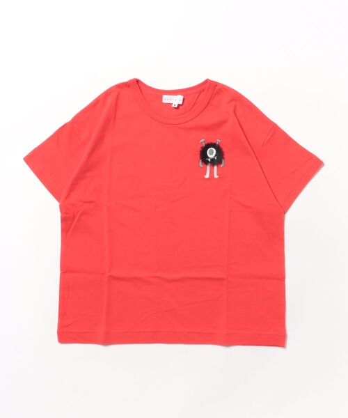 HAKKA KIDS（ハッカキッズ）の「カラーパレット刺しゅう接触冷感Tシャツ（Tシャツ/カットソー・キッズ・ブラック/ブルー/ホワイト/レッド/ピンク/イエロー・S/M）」の6枚目の写真