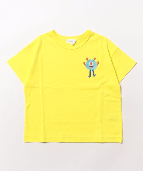 HAKKA KIDS（ハッカキッズ）の「カラーパレット刺しゅう接触冷感Tシャツ（Tシャツ/カットソー・キッズ・ブラック/ブルー/ホワイト/レッド/ピンク/イエロー・S/M）」の2枚目の写真