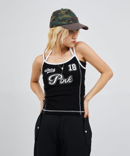 atmos pink（アトモスピンク）の「atmos pink Halter Neck Camisole / アトモス ピンク ホルター ネック キャミソール（キャミソール・レディース・ブラック/ホワイト/ピンク・FREE）」の4枚目の写真