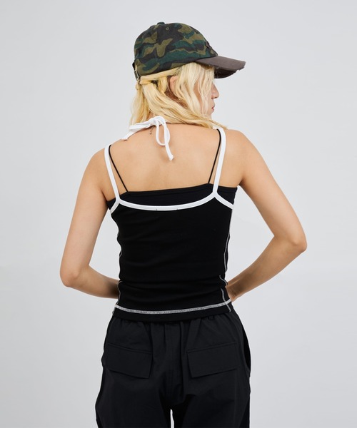 atmos pink（アトモスピンク）の「atmos pink Halter Neck Camisole / アトモス ピンク ホルター ネック キャミソール（キャミソール・レディース・ブラック/ホワイト/ピンク・FREE）」の11枚目の写真