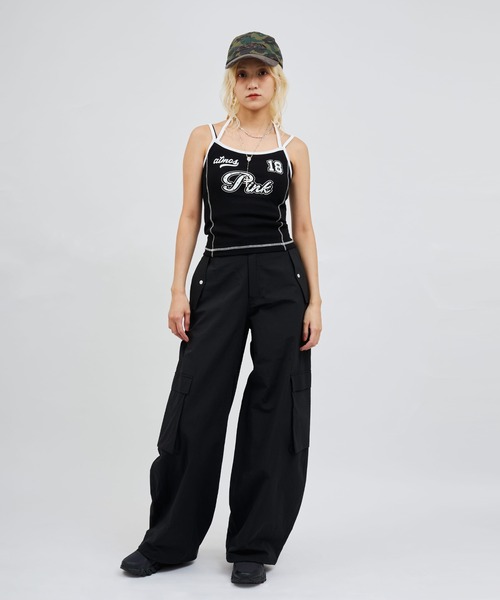 atmos pink（アトモスピンク）の「atmos pink Halter Neck Camisole / アトモス ピンク ホルター ネック キャミソール（キャミソール・レディース・ブラック/ホワイト/ピンク・FREE）」の12枚目の写真