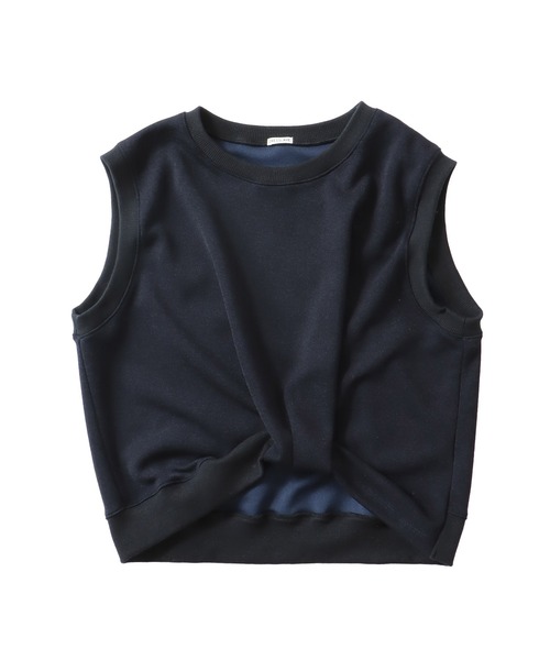 DRESSLAVE(ドレスレイブ)の「hem twist pullover(ヘムツイストプルオーバー)(Tシャツ/カットソー・レディース・ネイビー/ホワイト・38)」の2枚目の写真
