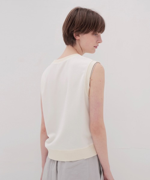DRESSLAVE(ドレスレイブ)の「hem twist pullover(ヘムツイストプルオーバー)(Tシャツ/カットソー・レディース・ネイビー/ホワイト・38)」の3枚目の写真