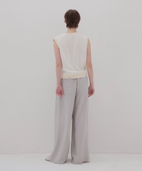 DRESSLAVE(ドレスレイブ)の「hem twist pullover(ヘムツイストプルオーバー)(Tシャツ/カットソー・レディース・ネイビー/ホワイト・38)」の10枚目の写真