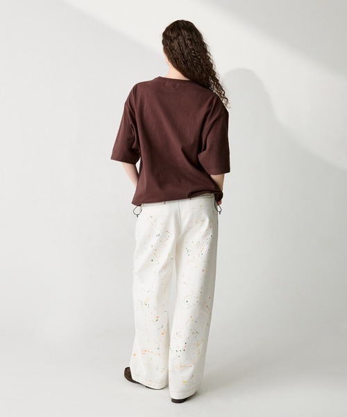 WETTEMPT（ウィテンプト）の「2TUCK PAINT DENIM PANTS / ツータックペイントデニムパンツ（デニムパンツ・メンズ・オフホワイト/インディゴブルー/ブラック・SMALL/MEDIUM/LARGE）」の15枚目の写真