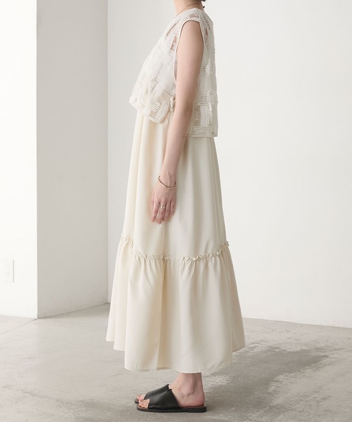 forksy.】幾何学コードレースベスト&ワンピースセット forksy.│MONO