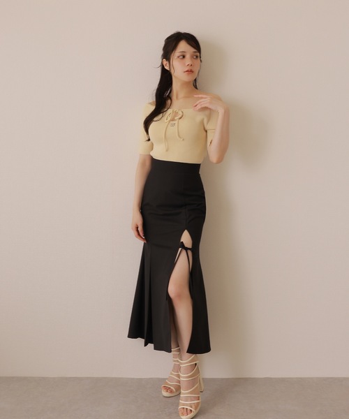 スカート Ribbon mermaid skirt m black Ribbon mermaid skirt