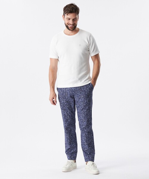 EPOCA UOMO（エポカウォモ）の「ランダムワッフルストライプカットソー（Tシャツ/カットソー・メンズ・ブルー/ブラック/ホワイト・46/48）」の4枚目の写真