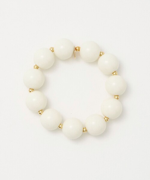 Scrunchie is Back(スクランチーイズバック)の「<Scrunchie is back>ScrIB round bracelet(ヘアゴム・レディース・ホワイト/レッド/ブラック・FREE)」の2枚目の写真