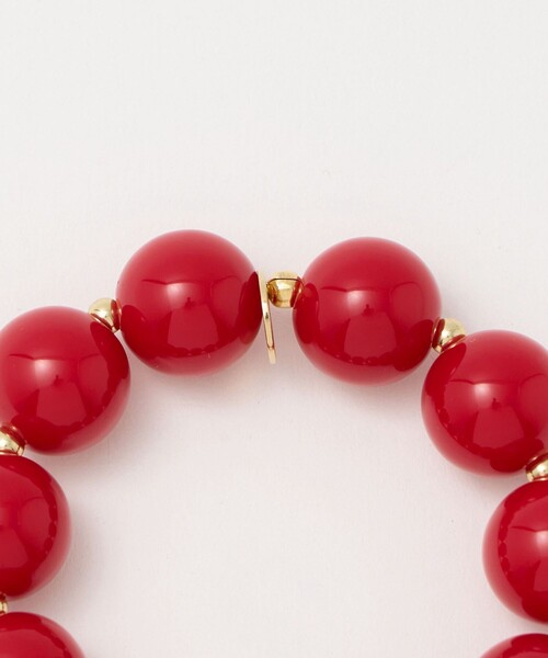 Scrunchie is Back(スクランチーイズバック)の「<Scrunchie is back>ScrIB round bracelet(ヘアゴム・レディース・ホワイト/レッド/ブラック・FREE)」の4枚目の写真