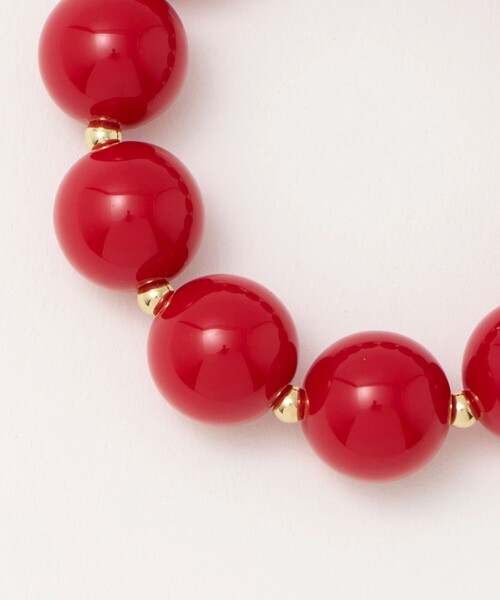 Scrunchie is Back(スクランチーイズバック)の「<Scrunchie is back>ScrIB round bracelet(ヘアゴム・レディース・ホワイト/レッド/ブラック・FREE)」の5枚目の写真