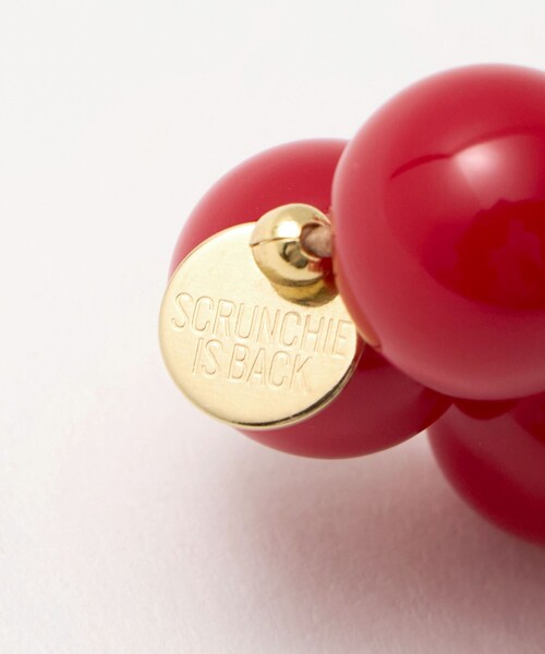 Scrunchie is Back(スクランチーイズバック)の「<Scrunchie is back>ScrIB round bracelet(ヘアゴム・レディース・ホワイト/レッド/ブラック・FREE)」の6枚目の写真