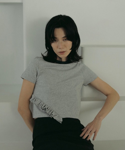 セール】Compact Frill T-shirts（Tシャツ/カットソー）｜anuke