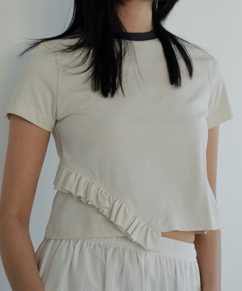 アンヌーク　anuke Compact Frill T-shirtsトップス セール】Compact Frill T-shirts（Tシャツ/カットソー）｜anuke
